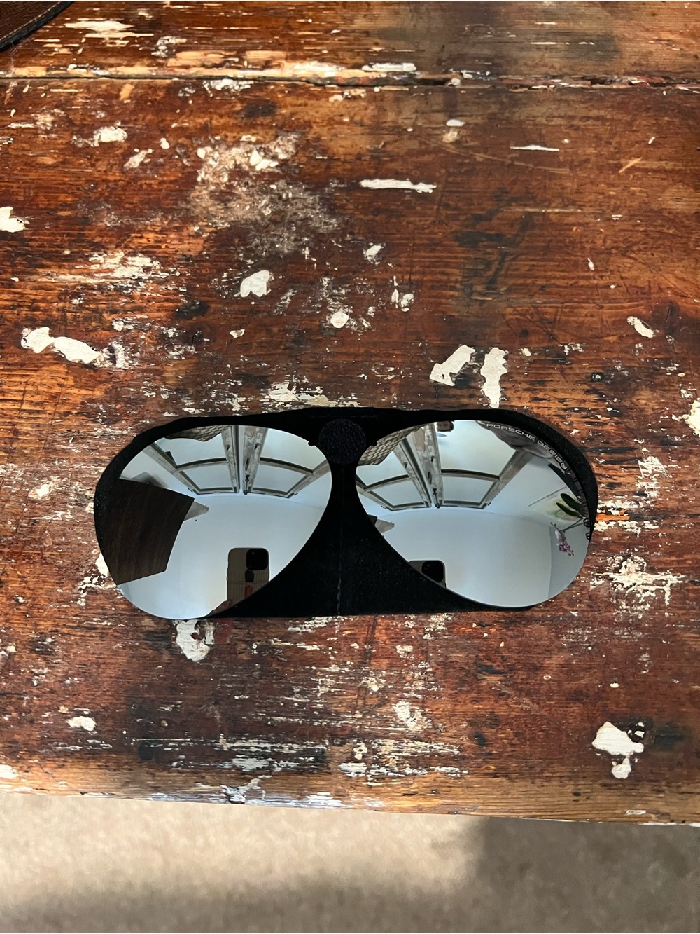 Porsche Design Black Aviator Sunglasses - Picture 2 of 6